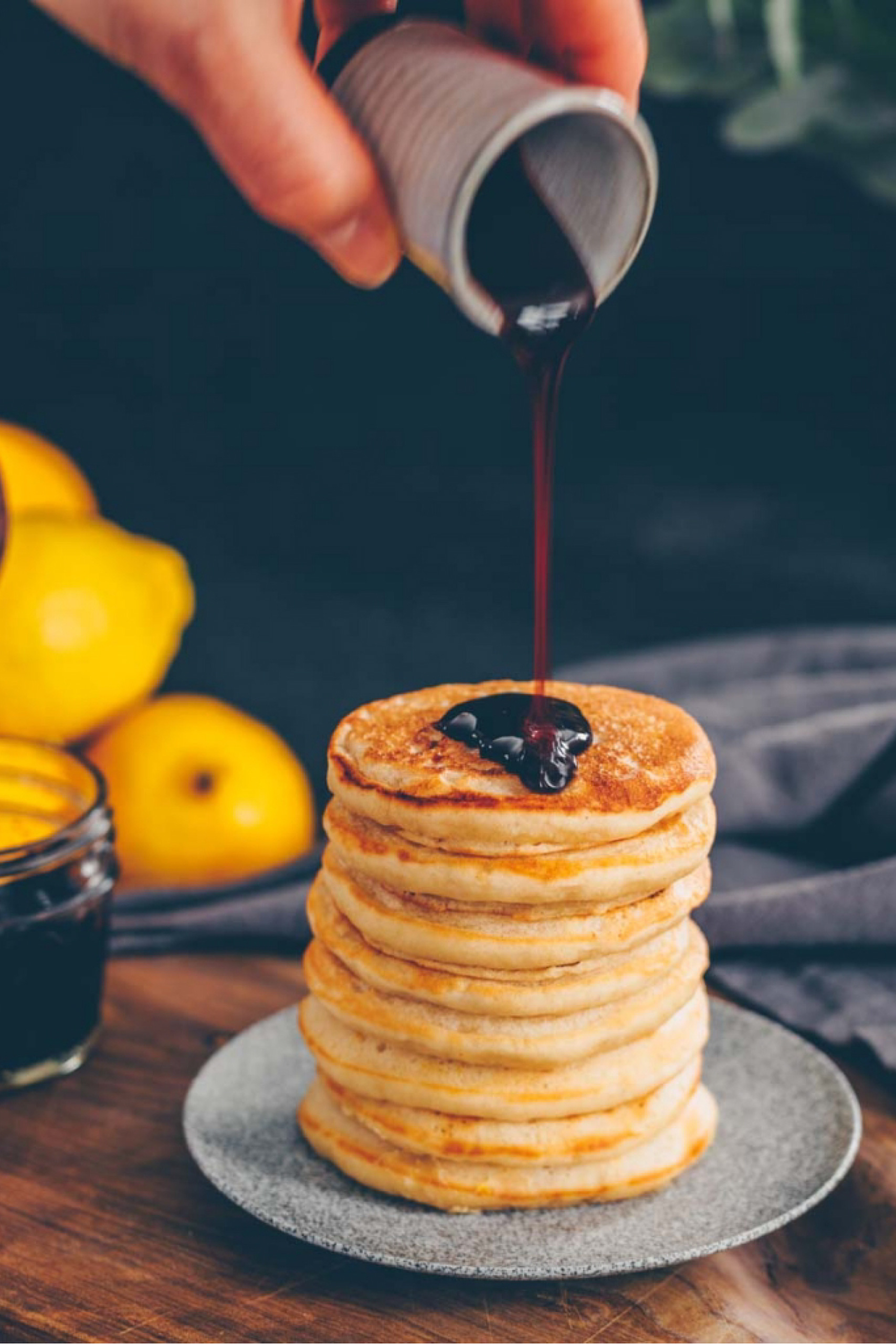 Zitronen-Ricotta Pancakes